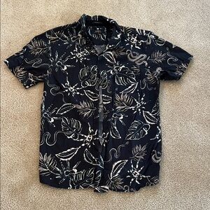 Roark Navy Floral Casual Shirt